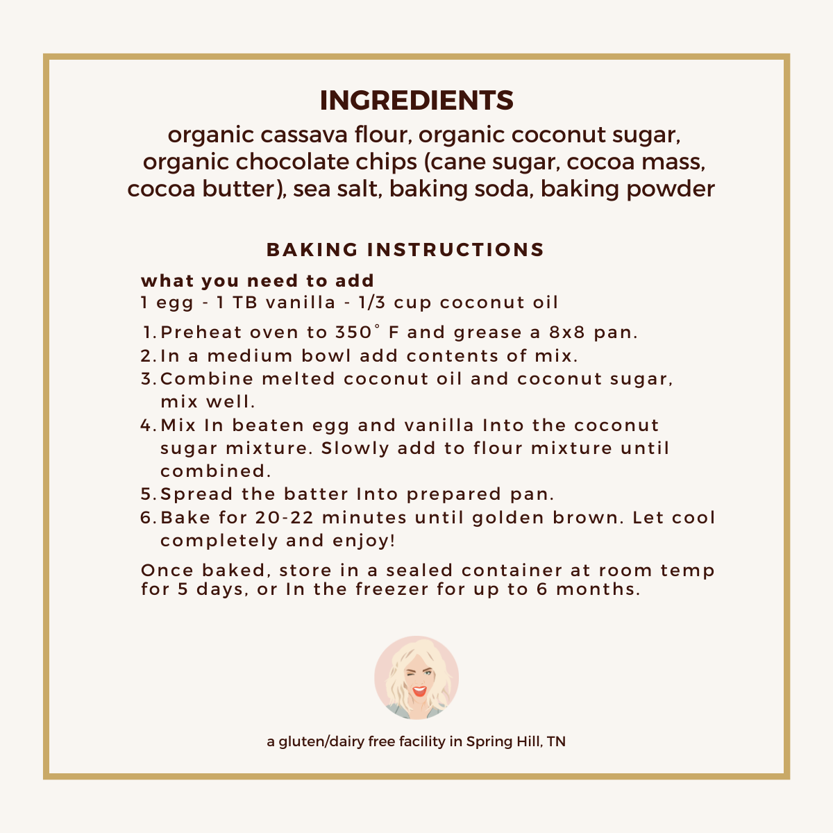 The Blondy Brownie Baking Mix