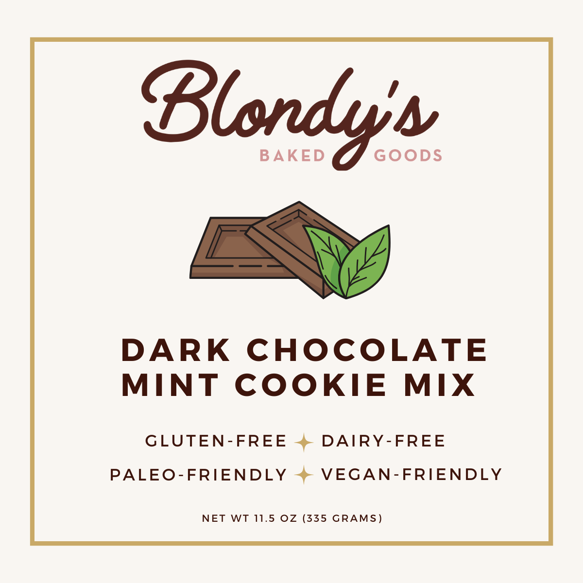 Dark Chocolate Mint Cookie Mix